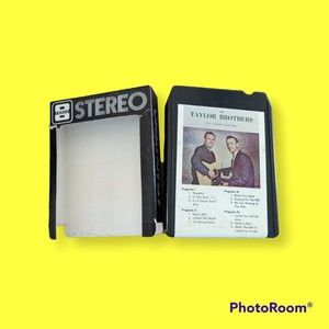 Rare Vintage 8 Track Tape Taylor Brothers Thankful Read Your Bible Gospel 1970's